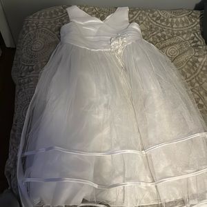 ChicBaby kids 3 layer white dress.